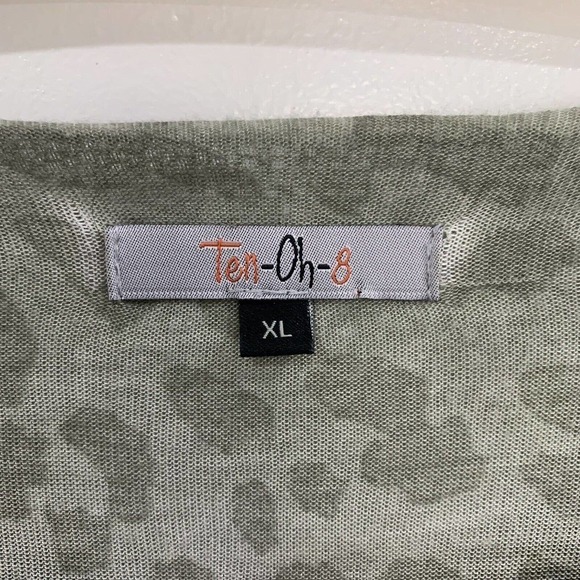 Ten-Oh-8 | Green Layered Long Sleeve Sweater- XL - Picture 3 of 8